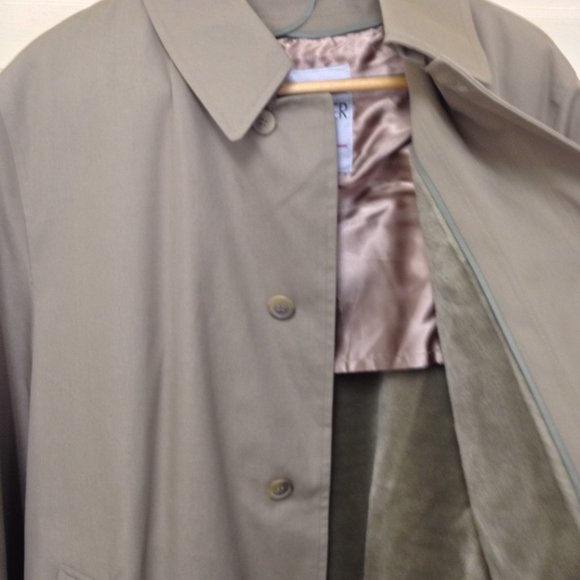 Westchester Classics Vintage 80's Trench Coat Khaki  Mens SZ 44 Long - Picture 4 of 12